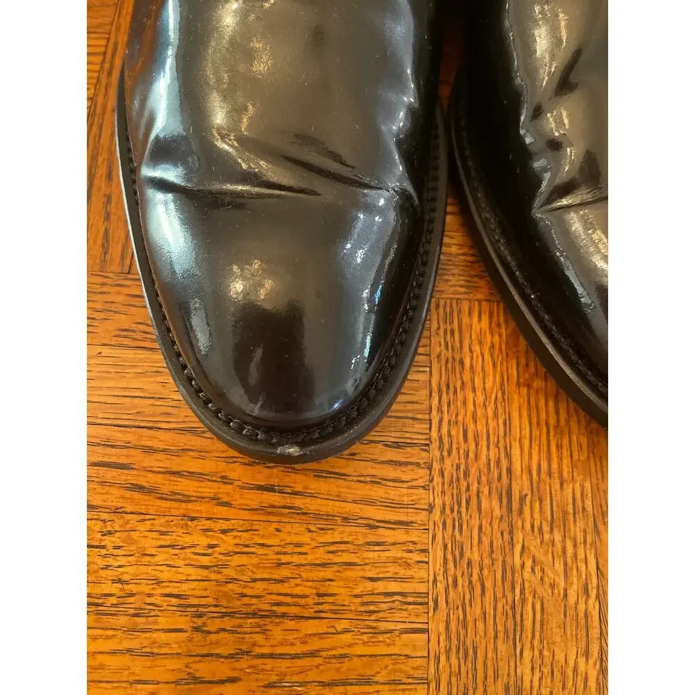 Johnston & Murphy Gavney Slip-On Loafer in Black Patent size 10.5
